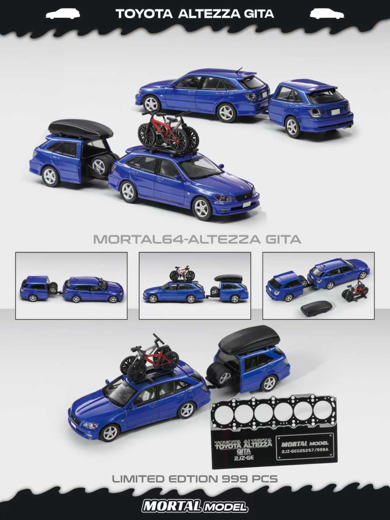 Mortal 1:64 Toyota Altezza Gita Elixir (4 Verisons) – Horizon Diecast