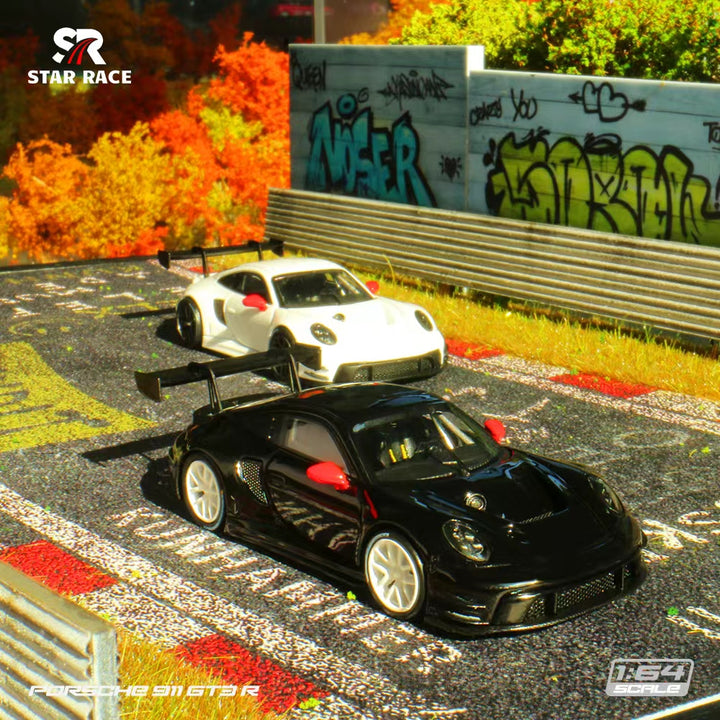 [Preorder] Star Race 1:64 Porsche 911 GT3 R Black White Edition SR64044/SR64045