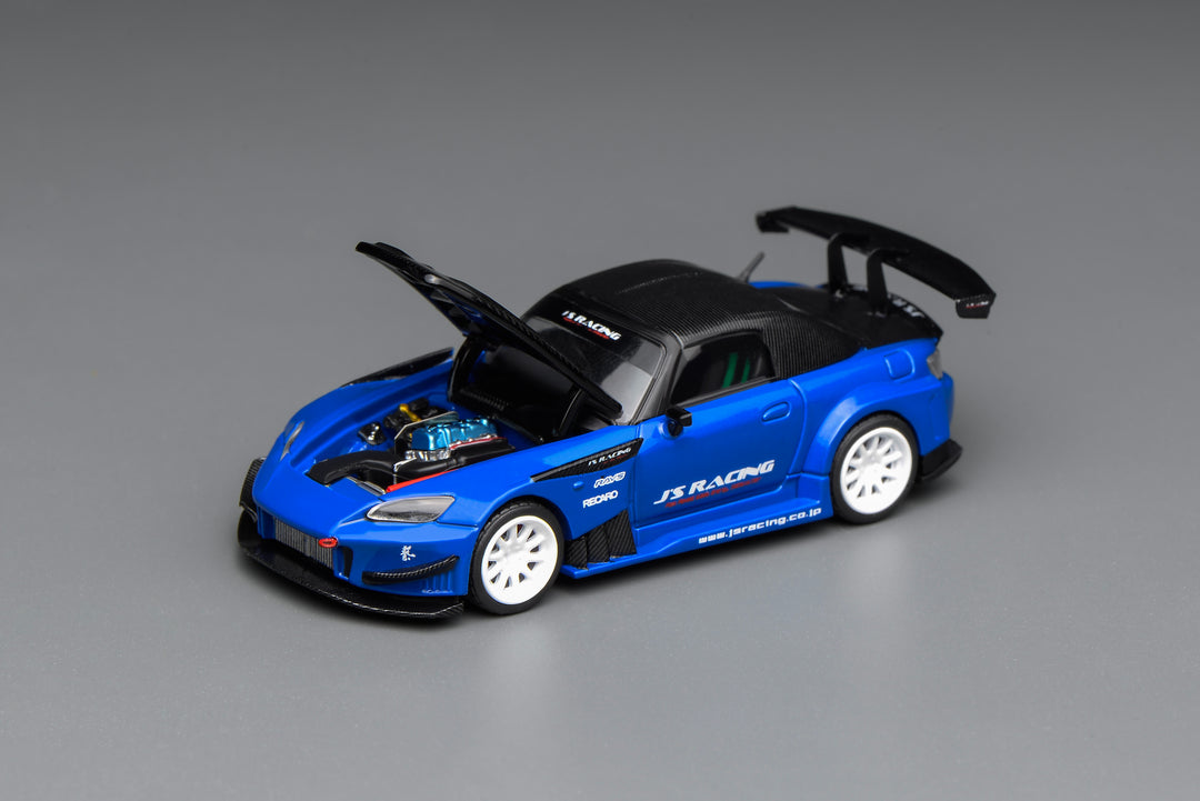 [Preorder] MOTORHELIX 1:64 HONDA S2000 J'S Racing Apex Blue Pearl M65152