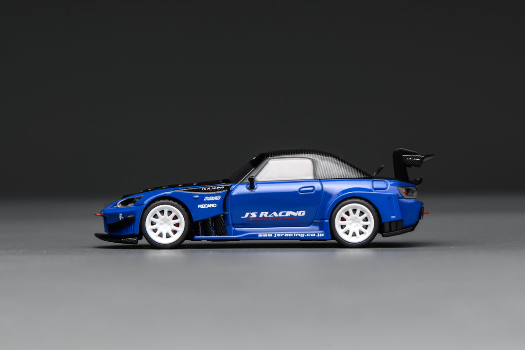 [Preorder] MOTORHELIX 1:64 HONDA S2000 J'S Racing Apex Blue Pearl M65152