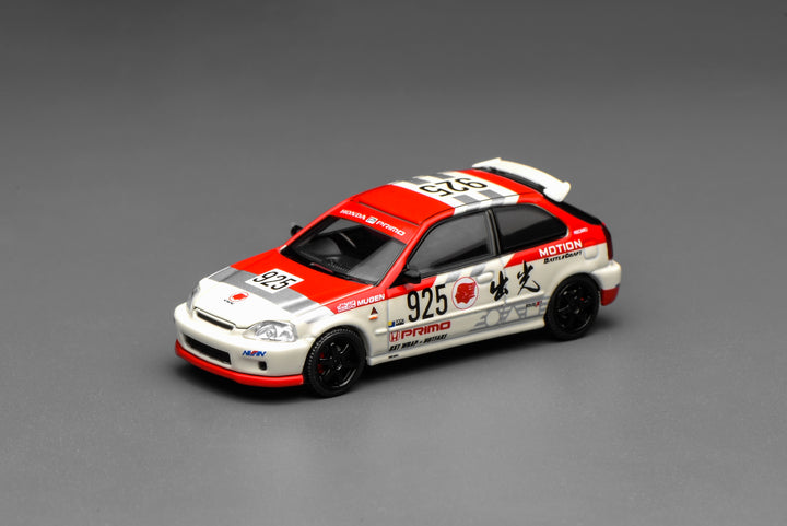 [Preorder] MOTORHELIX 1:64 Honda Civic TYPE R (EK9) Idemitsu Motion Red M65040