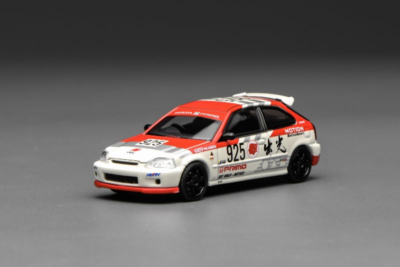 [Preorder] MOTORHELIX 1:64 Honda Civic TYPE R (EK9) Idemitsu Motion Red M65040