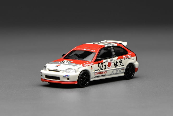 [Preorder] MOTORHELIX 1:64 Honda Civic TYPE R (EK9) Idemitsu Motion Red M65040
