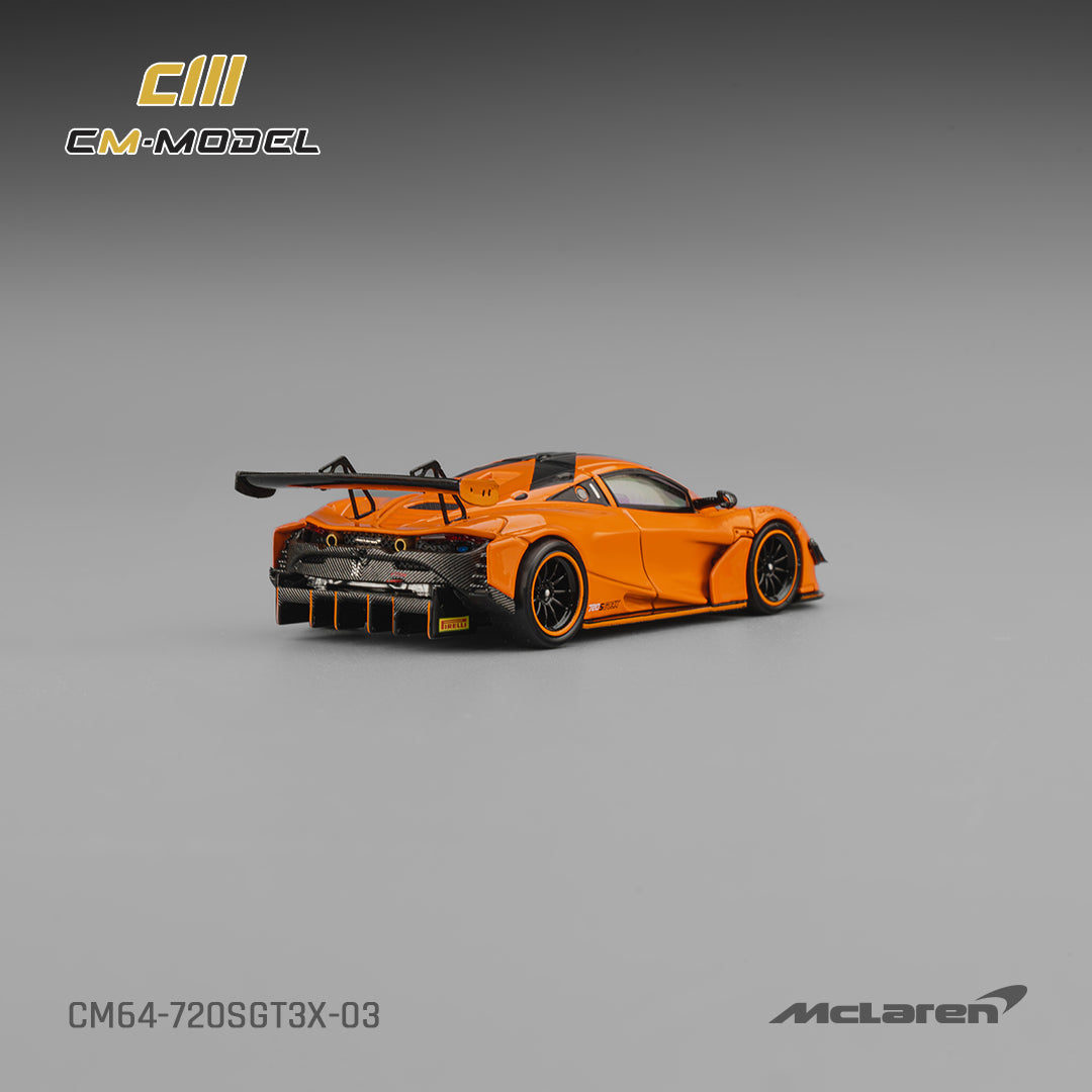 [Preorder] CM Model 1:64 McLaren 720SGT3X Papaya Orange CM64-720SGT3X-03
