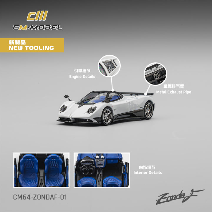 [Preorder] CM Model 1:64 Pagani ZondaF Pearl white CM64-ZondaF-01
