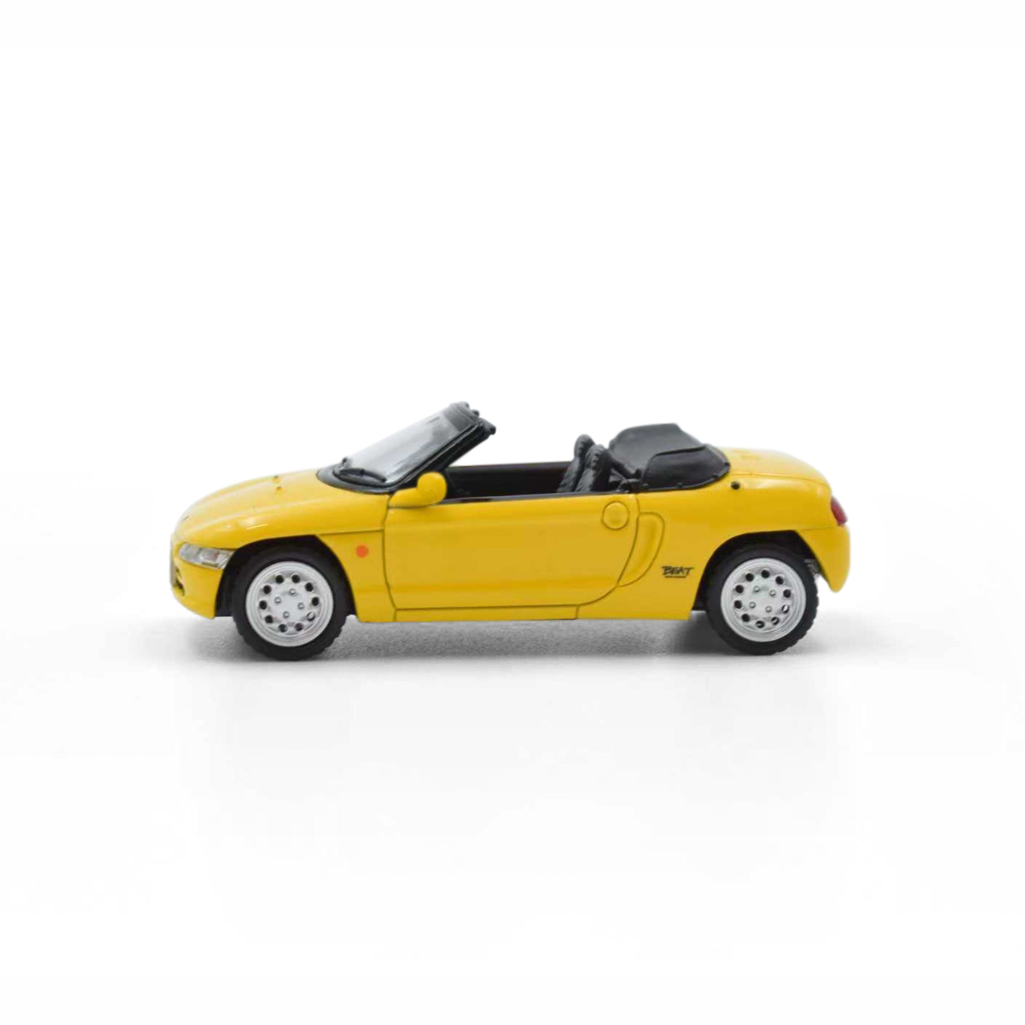 Model Model 1:64 Honda Beat Convertible 1991 Yellow – Horizon Diecast
