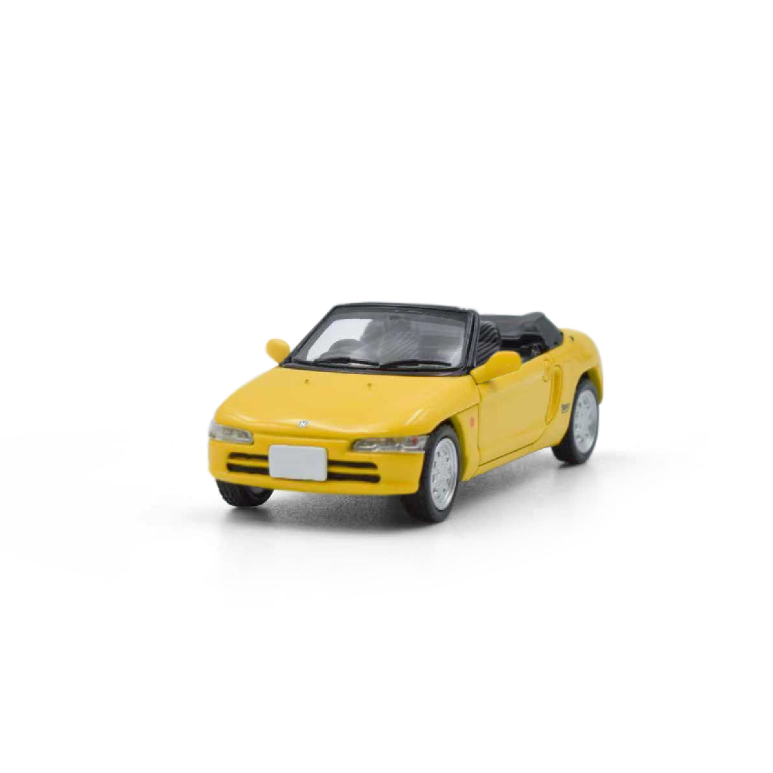 Model Model 1:64 Honda Beat Convertible 1991 Yellow – Horizon Diecast