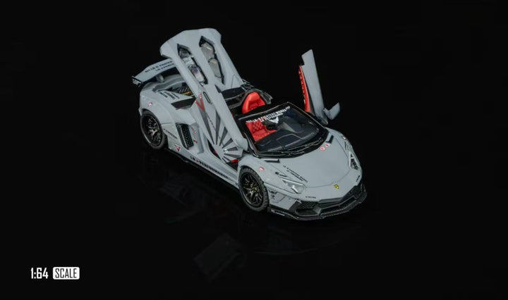 [Preorder] Rhino Model 1:64 Lamborghini LP720-4 Convertible LBWK Wide-body Grey