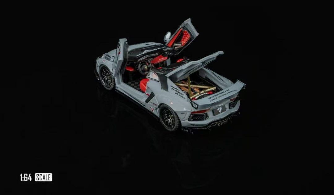 [Preorder] Rhino Model 1:64 Lamborghini LP720-4 Convertible LBWK Wide-body Grey