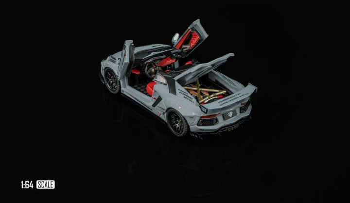 [Preorder] Rhino Model 1:64 Lamborghini LP720-4 Convertible LBWK Wide-body Grey