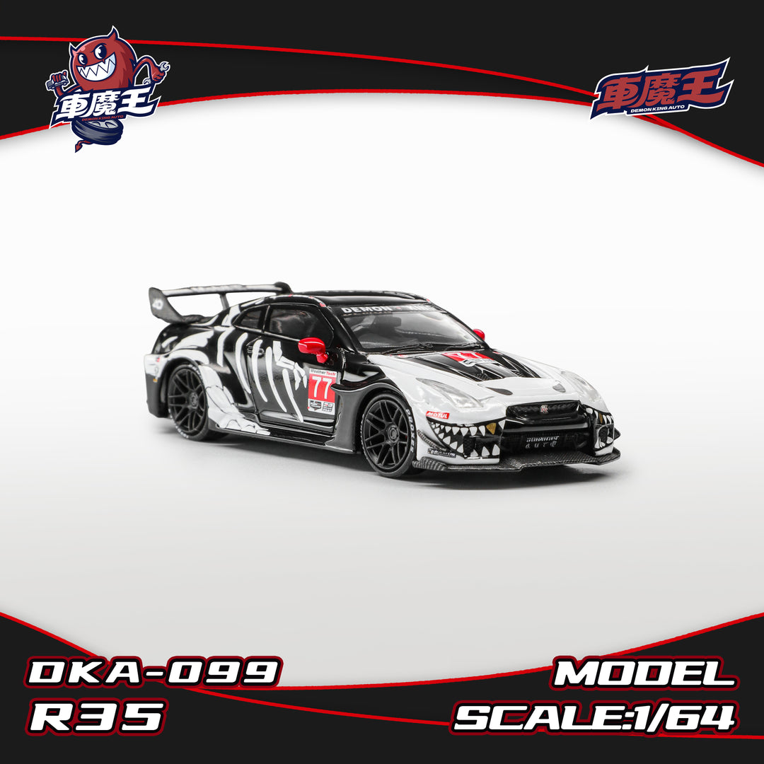[Preorder] DEMON KING AUTO 1:64 GT-R R35 Bone Dragon livery DKA-099