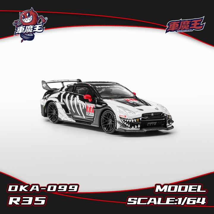 [Preorder] DEMON KING AUTO 1:64 GT-R R35 Bone Dragon livery DKA-099
