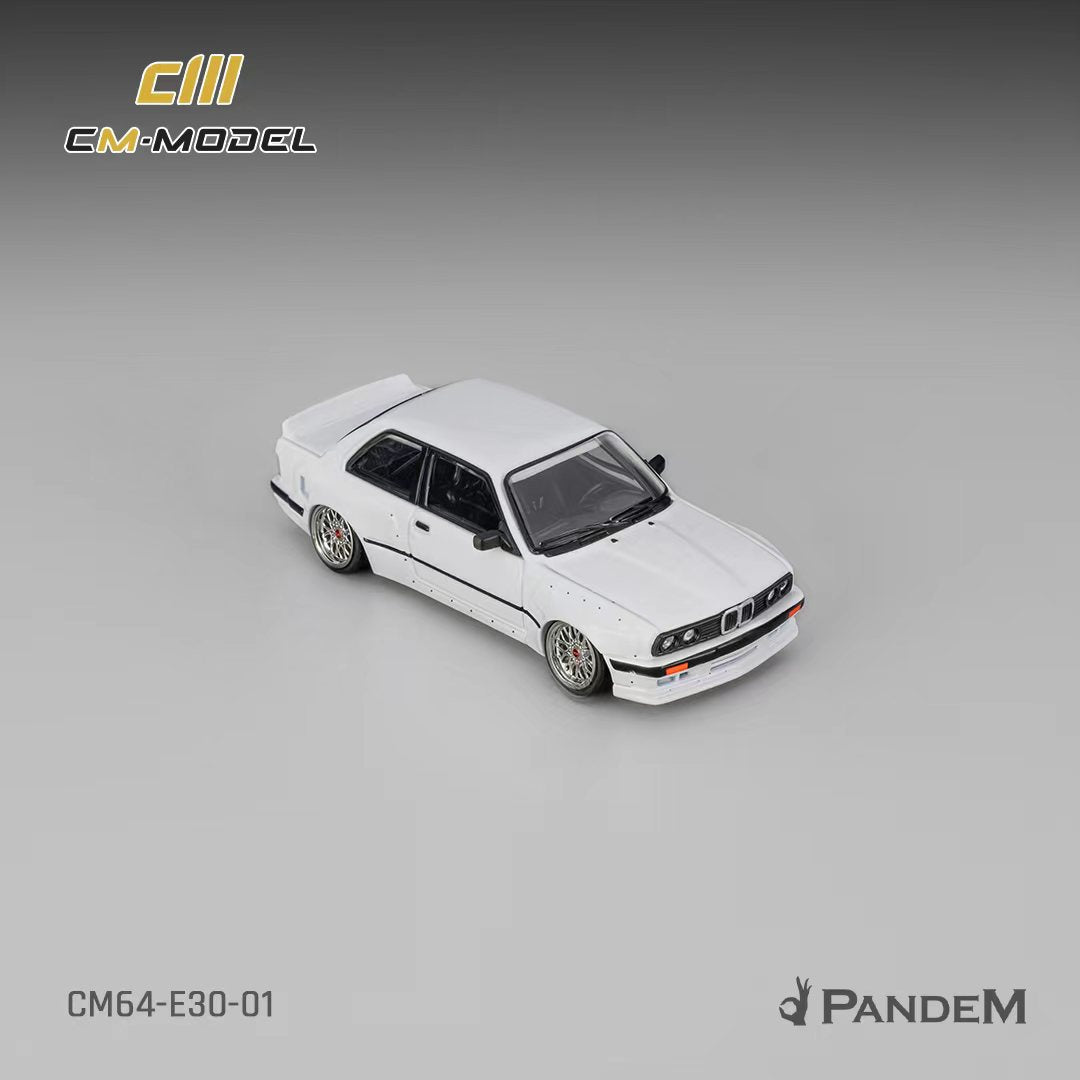 Preorder] CM Model 1:64 Pandem BMW M3 E30 Pearl White CM64-E30-01