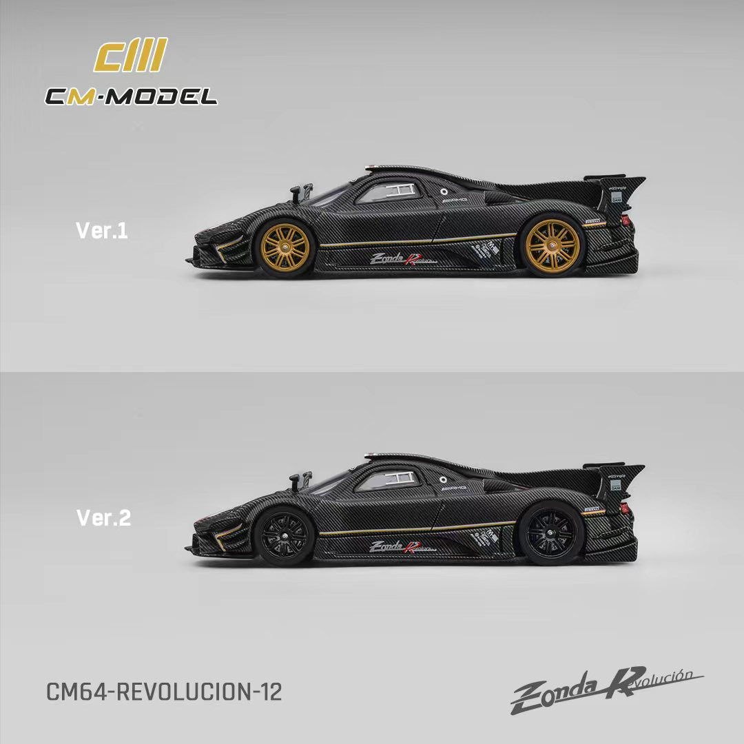[Preorder] CM Model 1:64 Pagani Zonda Revolution Drycarbon （Complimentary Nürburgring Lap Time Model-Specific Water-Slide Decal ） CM64-Revolucion-12