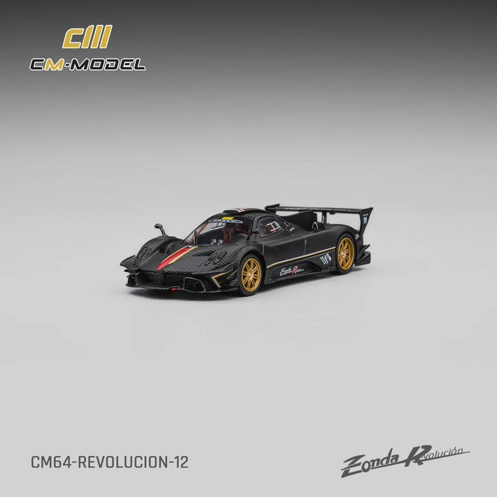 [Preorder] CM Model 1:64 Pagani Zonda Revolution Drycarbon （Complimentary Nürburgring Lap Time Model-Specific Water-Slide Decal ） CM64-Revolucion-12