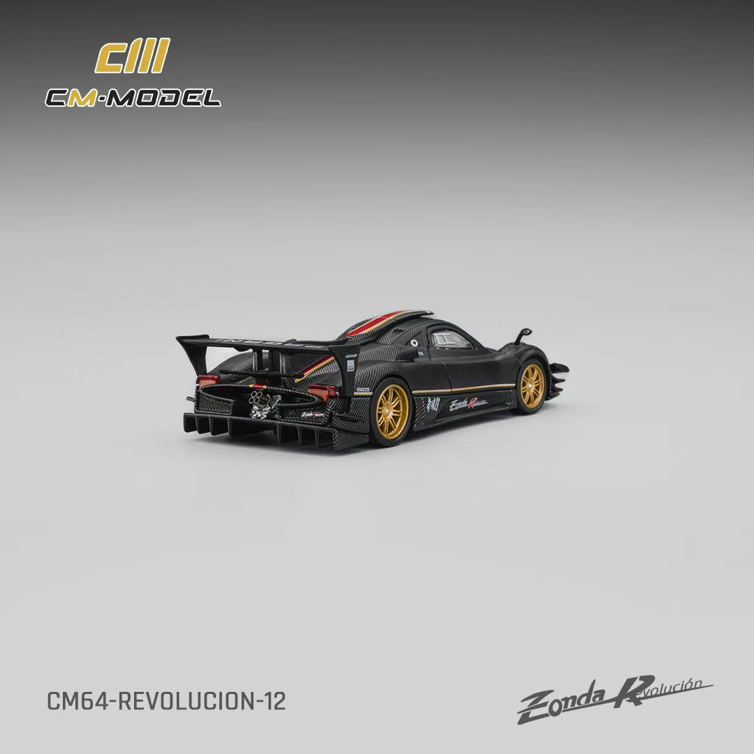 [Preorder] CM Model 1:64 Pagani Zonda Revolution Drycarbon （Complimentary Nürburgring Lap Time Model-Specific Water-Slide Decal ） CM64-Revolucion-12