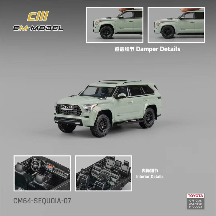 [Preorder] CM Model 1:64 Toyota Sequoia Cyan CM64-Sequoia-07