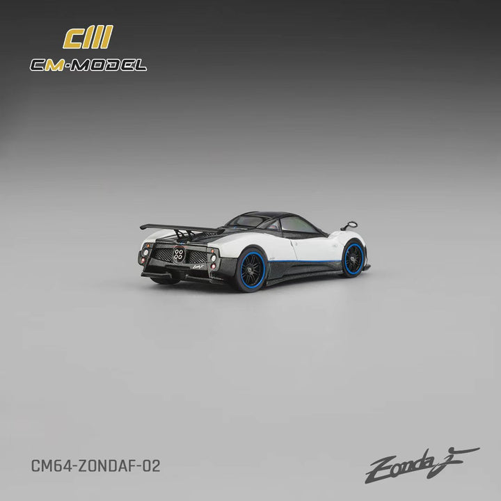 [Preorder] CM Model 1:64 Pagani Zonda F Pearl White Blue line CM64-ZondaF-02