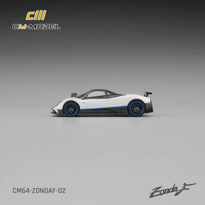 [Preorder] CM Model 1:64 Pagani Zonda F Pearl White Blue line CM64-ZondaF-02