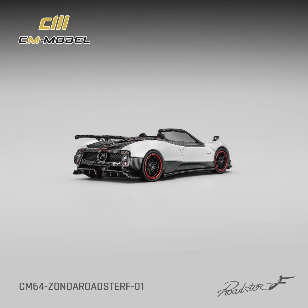[Preorder] CM Model 1:64 Pagani Zonda F Roadster Pearl White CM64-Zonda RoadsterF-01