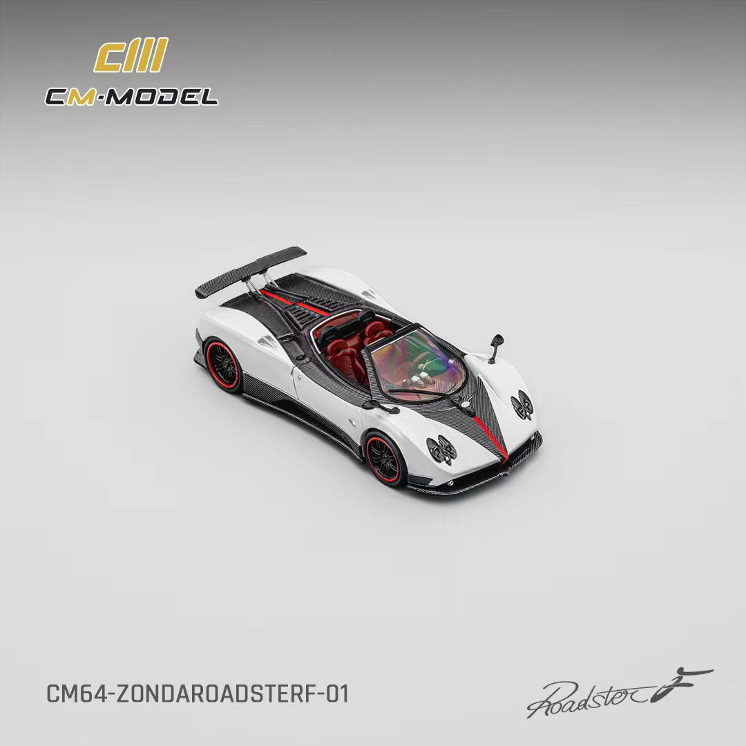 Preorder] CM Model 1:64 Pagani Zonda F Roadster Pearl White CM64