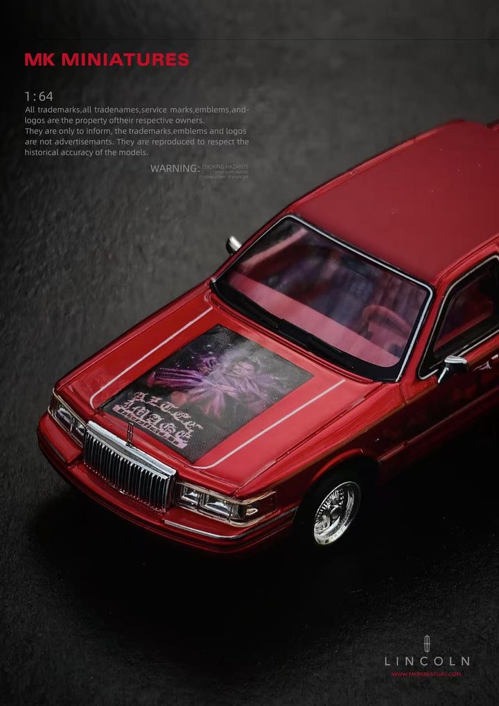 [Preorder] MK Miniatures 1:64 Lincoln Town Car Lowrider Our Lady of Guadalupe Religious Livery