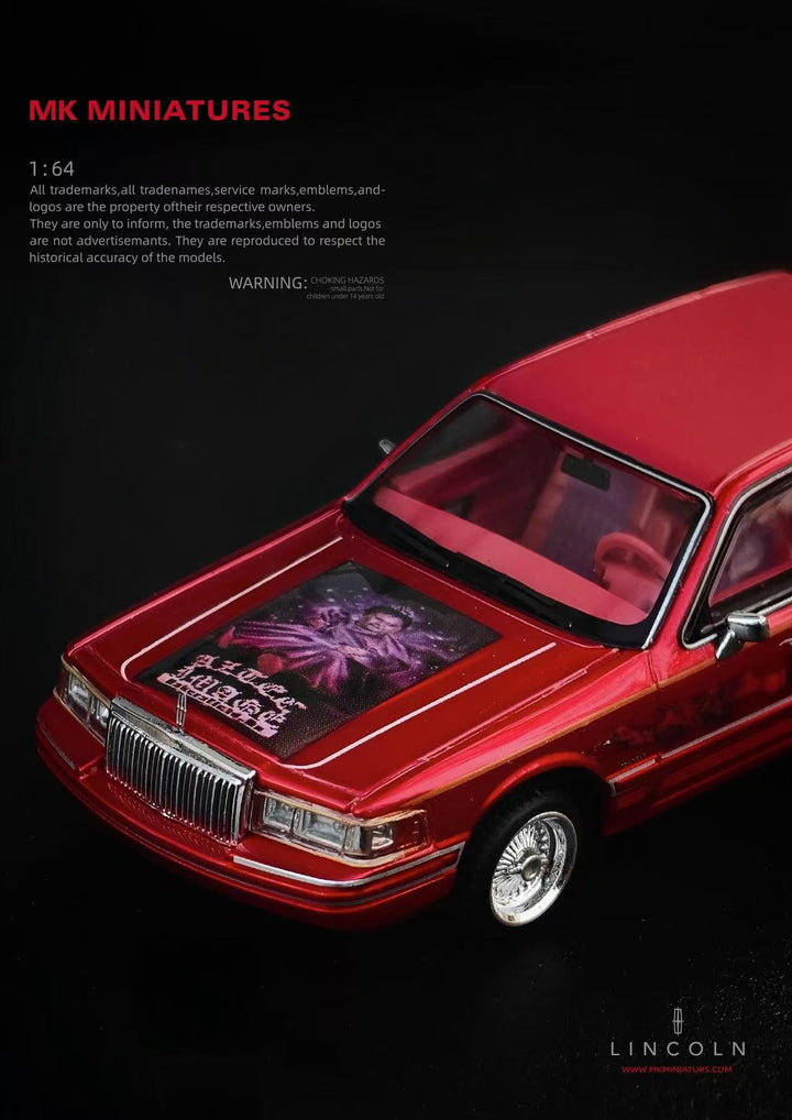 [Preorder] MK Miniatures 1:64 Lincoln Town Car Lowrider Our Lady of Guadalupe Religious Livery