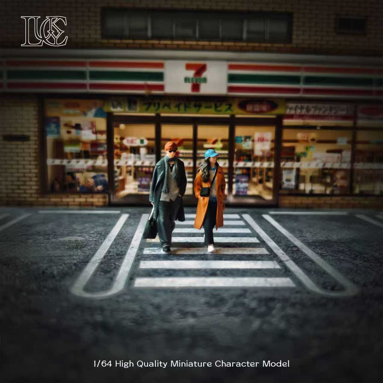 Preorder] Lucky Studio 1:64 Trench Coat Couple Duo LK2026011402