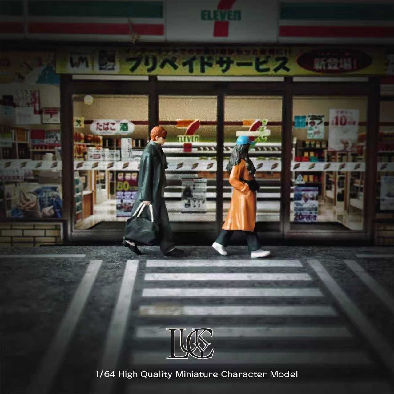 Preorder] Lucky Studio 1:64 Trench Coat Couple Duo LK2026011402