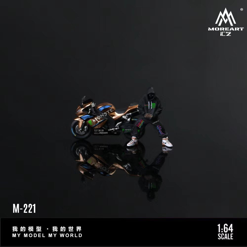 MoreArt 1:64 KAWASAKI 2006ZX-10RMAGIC CLAW PULL FLOWER COOL DOLL