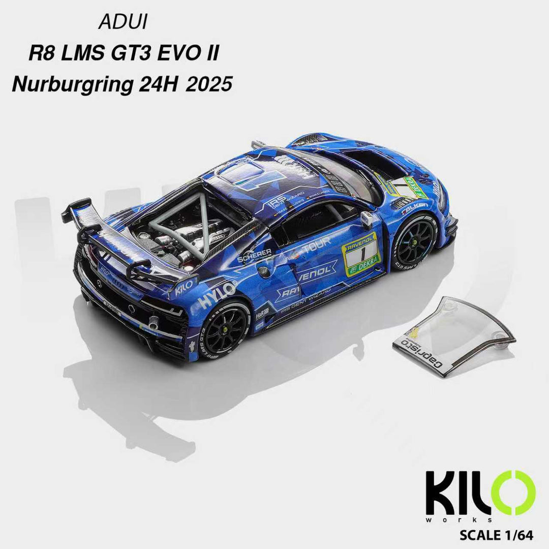[Preorder] KILO works 1:64 Audi R8 LMS GT3 EVO ll (2 Versions) KLW0036-1/KLW0036-2