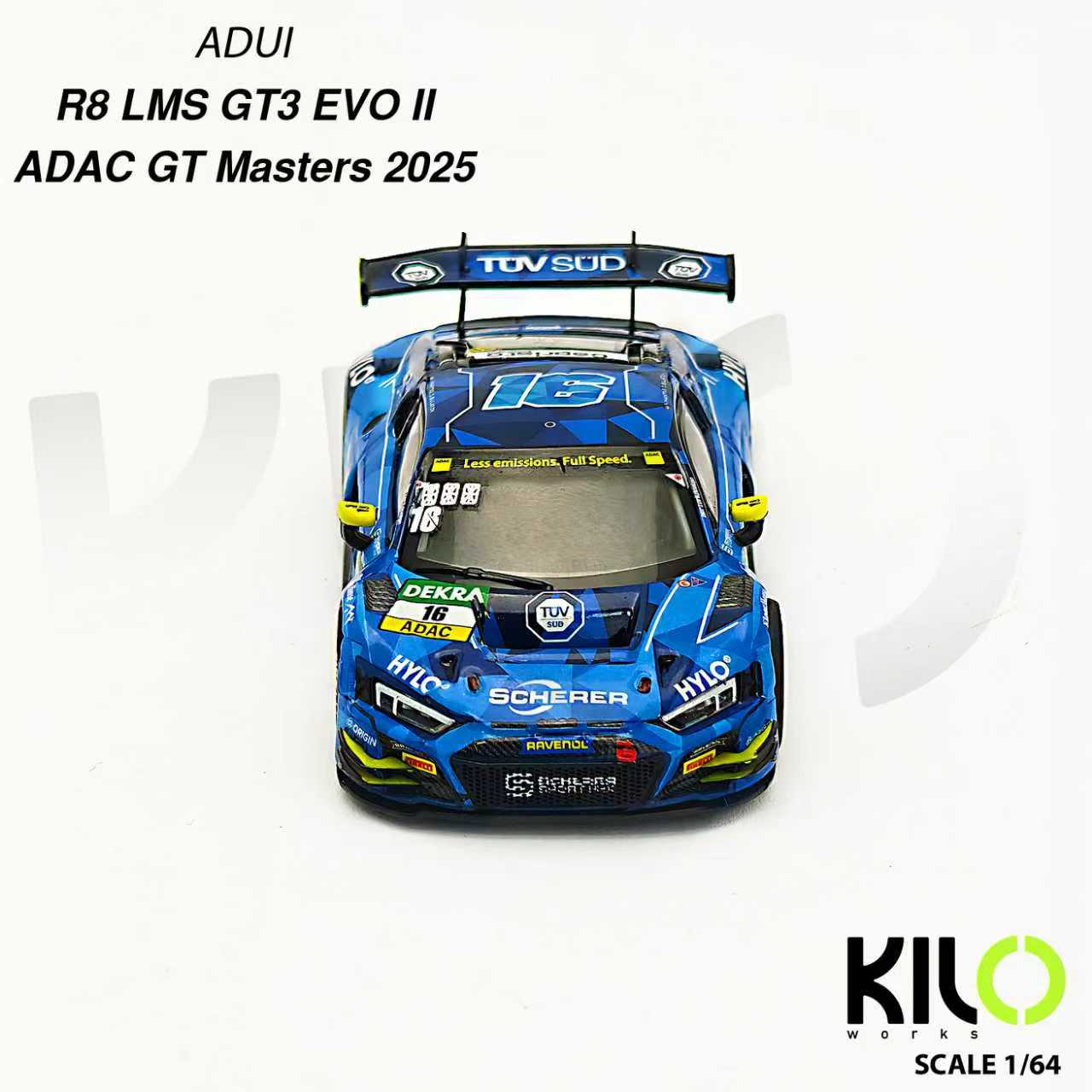 KILO works 1:64 Audi R8 LMS GT3 EVO ll (2 Versions) KLW0036-1