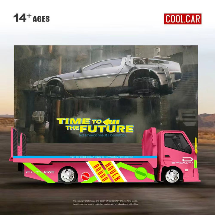 [Preorder] Cool Car 1:64 Hino H300 Flatbed Trailer - Time To The Future Livery CC647227