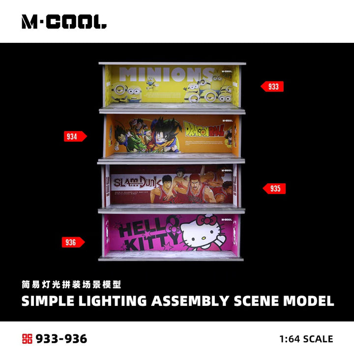 [Preorder] M-COOL 1:64 SIMPLE LIGHTING ASSEMBLY SCENE MODEL (4 Versions) MC914933/MC914934/MC914935/MC914936