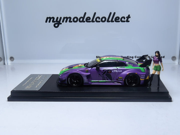 [Preorder] Model Collect 1:64 Nissan GTR GT  EVA Unit 01 Hatsune Miku Matte Purple Paint  MC640005K