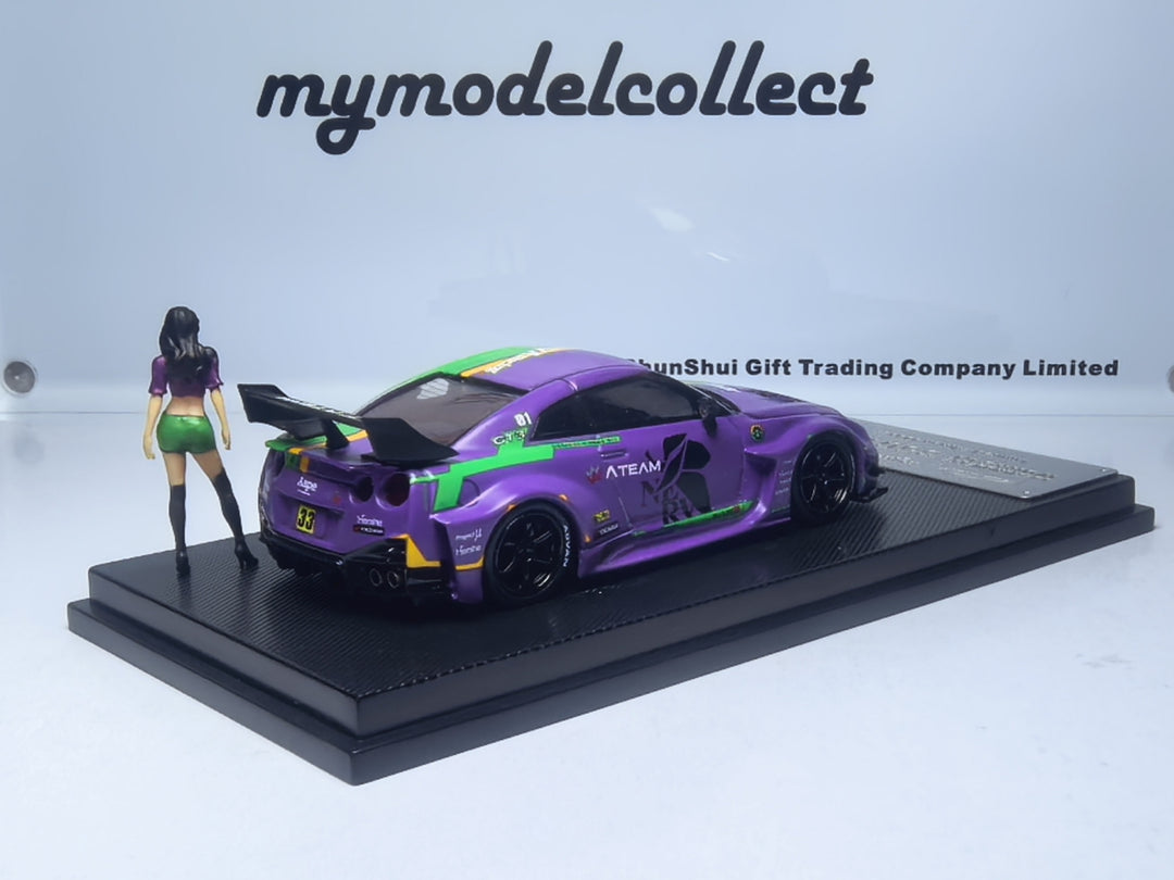 [Preorder] Model Collect 1:64 Nissan GTR GT  EVA Unit 01 Hatsune Miku Matte Purple Paint  MC640005K