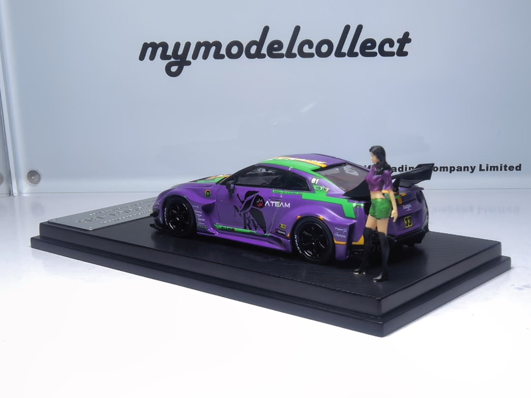[Preorder] Model Collect 1:64 Nissan GTR GT  EVA Unit 01 Hatsune Miku Matte Purple Paint  MC640005K