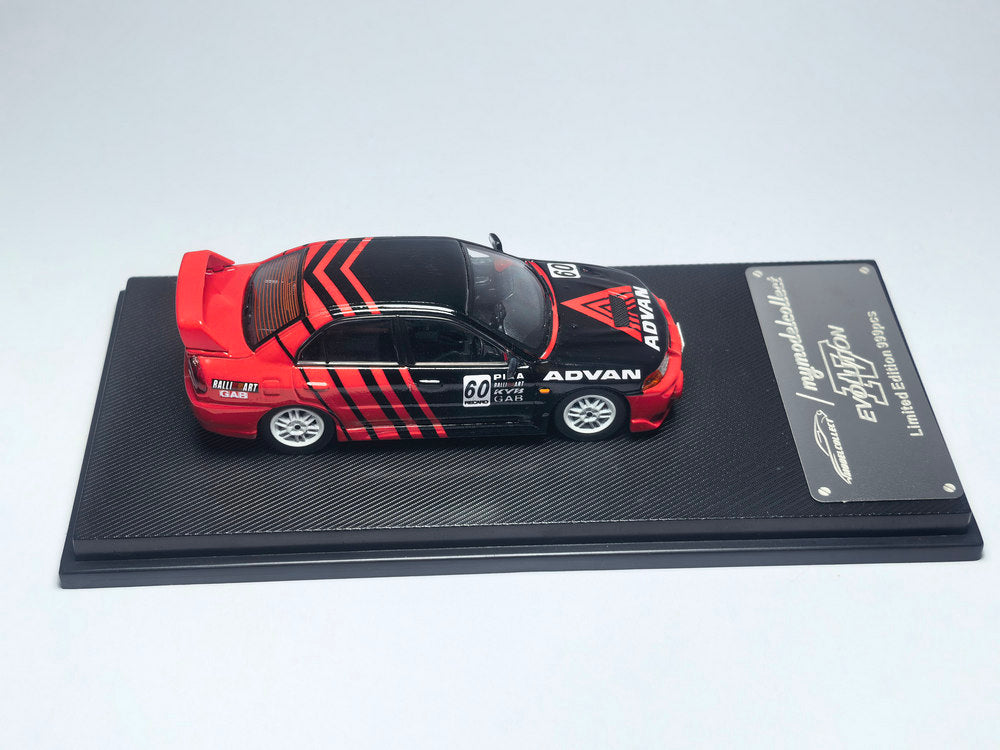 [Preorder] Model Collect 1:64 1996 Mitsubishi Lancer Evolution-IV EVO4 Advan Livery MC640018C