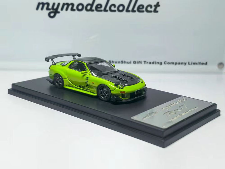 [Preorder] Model Collect 1:64 Mazda RX-7 Vertex Green Livery MC640012I