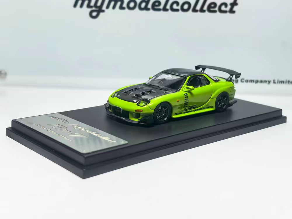 Model Collect 1:64 Mazda RX-7 Vertex Green Livery MC640012I
