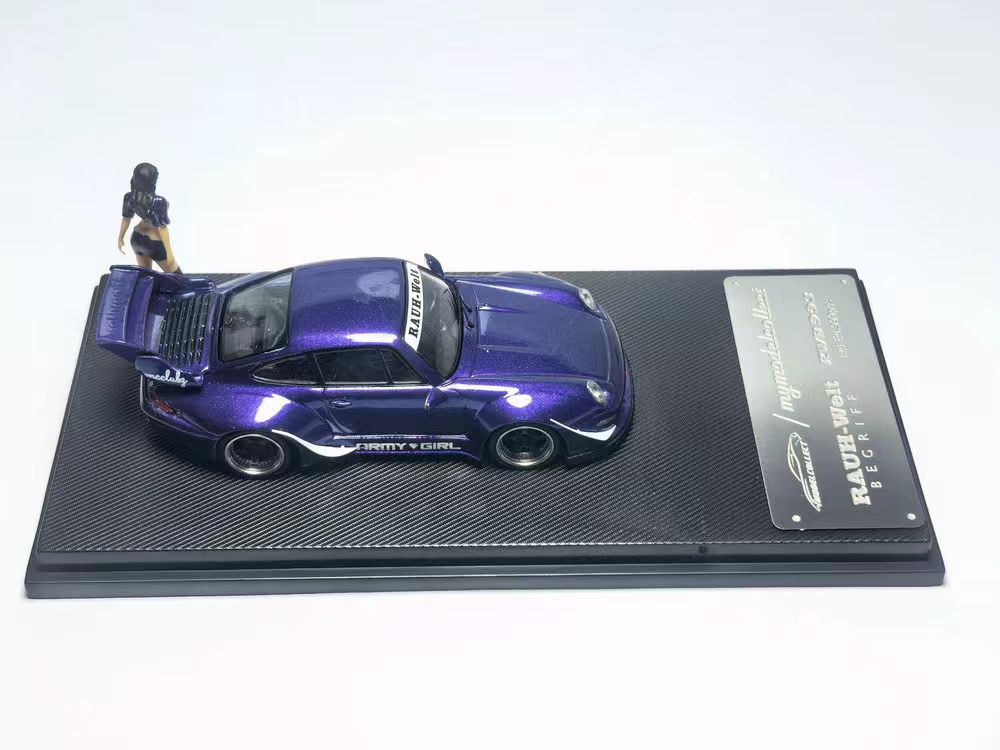 [Preorder] Model Collect 1:64 Porsche RWB993 High Wing ARMY GIRL Purple MC640023F
