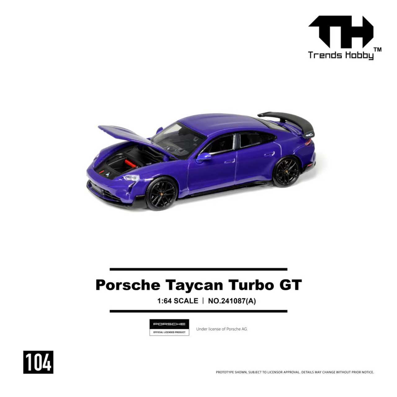 Preorder] Trends Hobby 1:64 Porsche Taycan Turbo GT (2 Colours