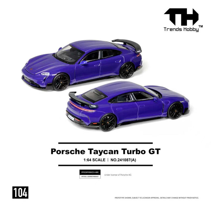 [Preorder] Trends Hobby 1:64 Porsche Taycan Turbo GT (2 Colours) 241087A/241087(C)