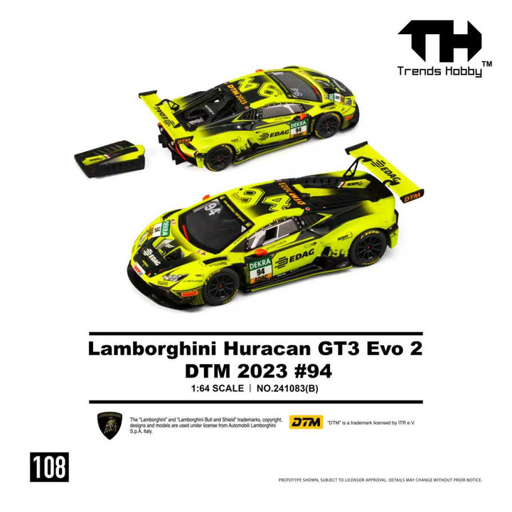 [Preorder] Trends Hobby 1:64 Lamborghini Huracan GT3 Evo2 DTM2023 