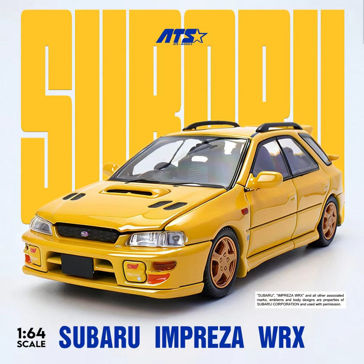 [Preorder] ATS Model 1:64 Subaru IMPREZA WRX Yellow ATS881506