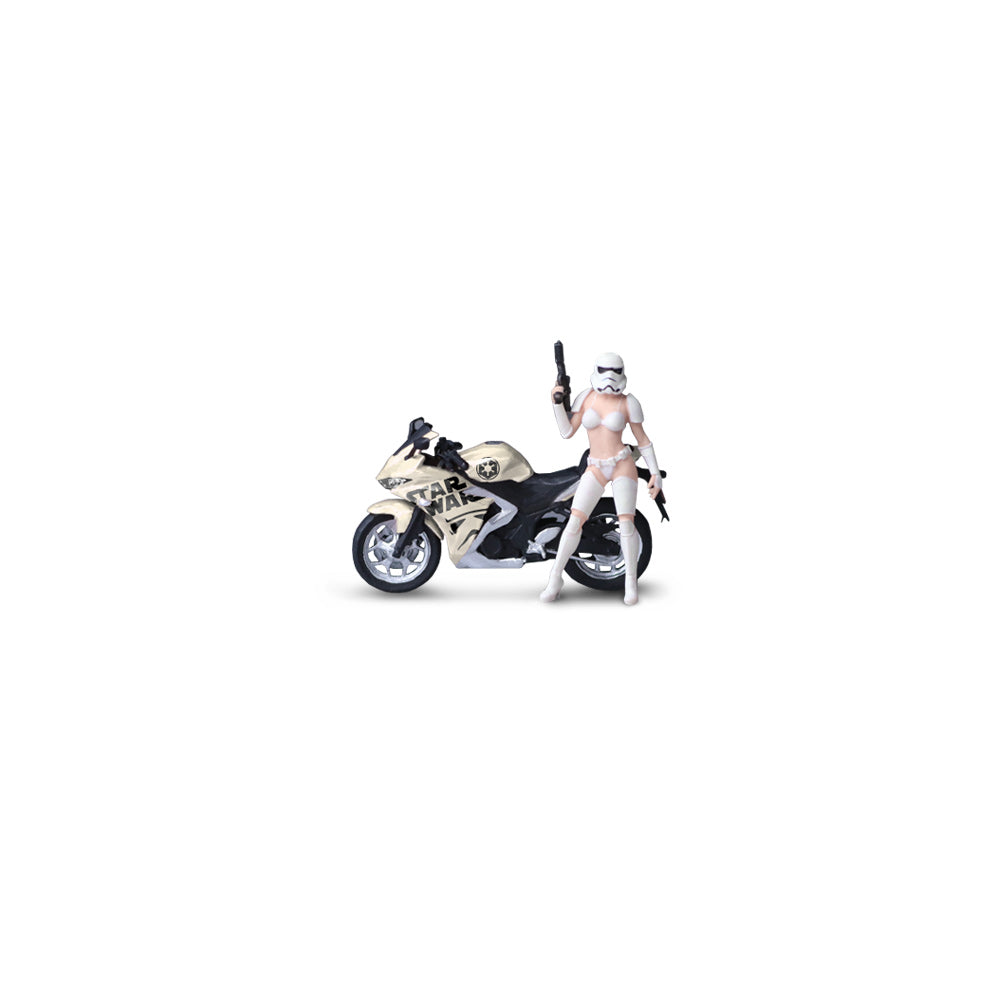 [Preorder] MoreArt 1:64 YAMAHA YZF-R3STAR WARS MOTORCYCLE FIGURE SET MO222225