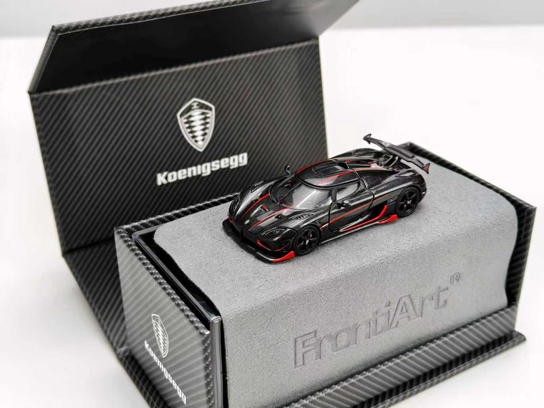 Frontiart Koenigsegg Agera RS 1/18 – Rouge – F052-06 – Vitrine Incluse