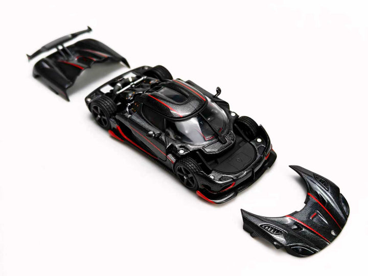 [Preorder] Frontiart 1:64 Koenigsegg Agera RS Carbon with Red Stripes
