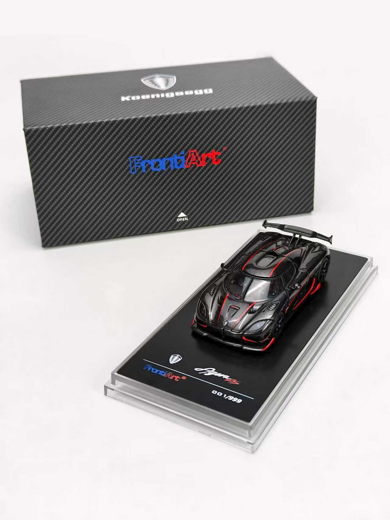 Preorder] Frontiart 1:64 Koenigsegg Agera RS Carbon with Red