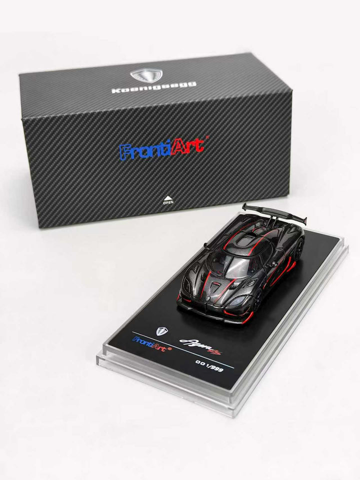 [Preorder] Frontiart 1:64 Koenigsegg Agera RS Carbon with Red Stripes